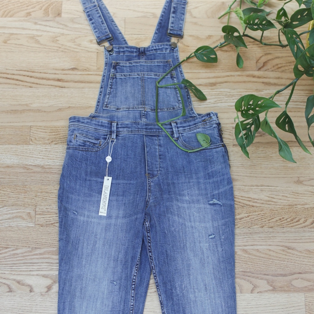 Distressed Denim BLANKNYC Overalls Sz 29